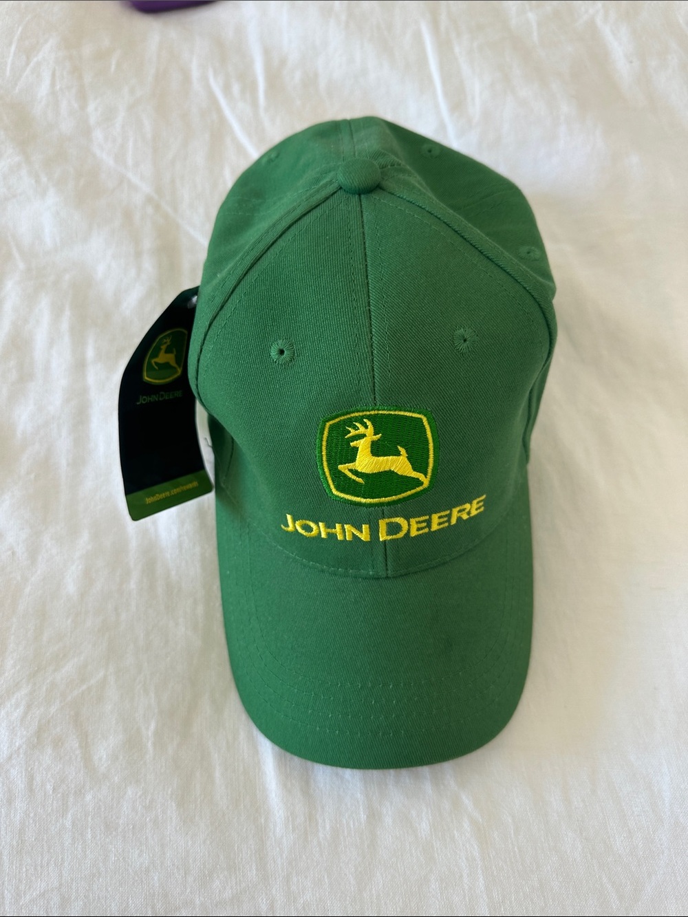 John Deere Green Cap with Yellow Embroidered Logo